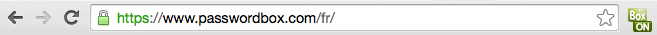 Icône de PasswordBox via Navigateur Internet
